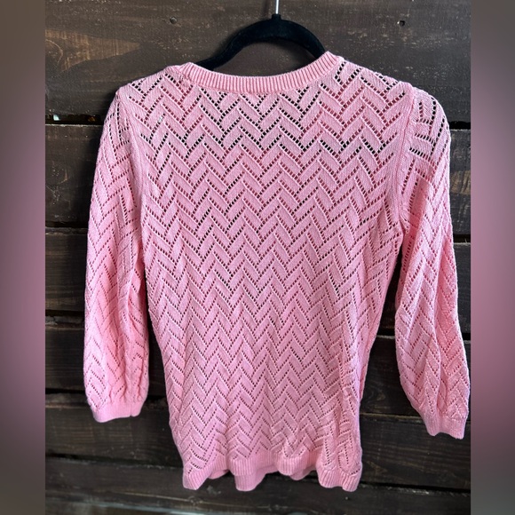 Talbots women’s pointelle sweater size small. - Picture 5 of 6